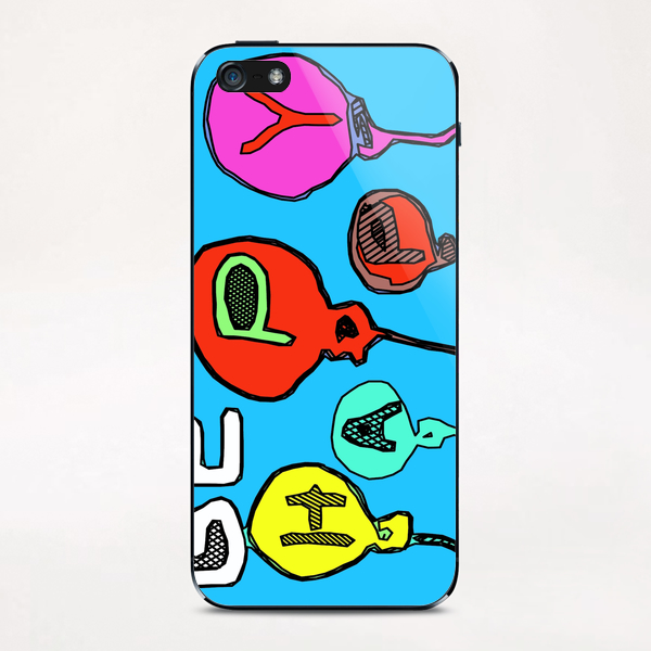 be happy with colorful balloon iPhone & iPod Skin by Timmy333