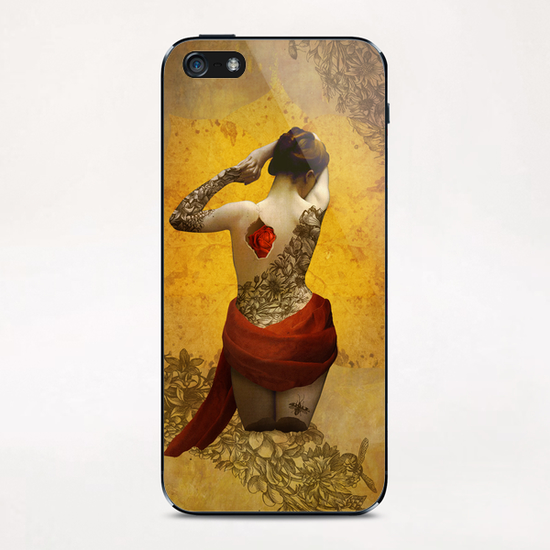 My Heart The Rose iPhone & iPod Skin by DVerissimo