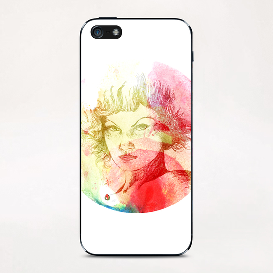 romantic girl iPhone & iPod Skin by maya naruse