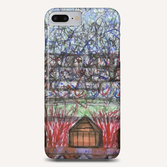 Three Cabins under Red Bushes Phone Case by Heidi Capitaine