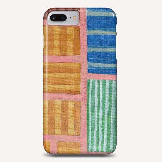 Beautiful Stripes Pattern within a Pink Grid  Phone Case by Heidi Capitaine