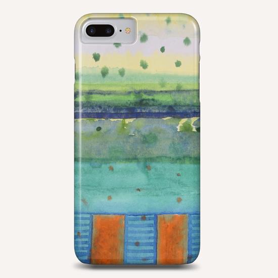 Orange Posts With Landscape Phone Case by Heidi Capitaine