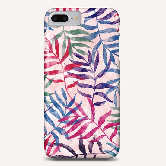 Watercolor Tropical Palm Leaves X 0.3 Phone Case by Amir Faysal