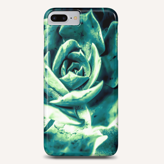 closeup green succulent plant texture abstract background Phone Case by Timmy333