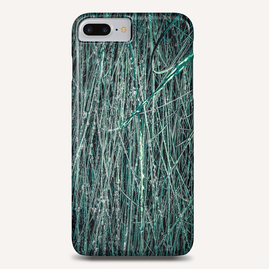 green silky grass texture abstract Phone Case by Timmy333