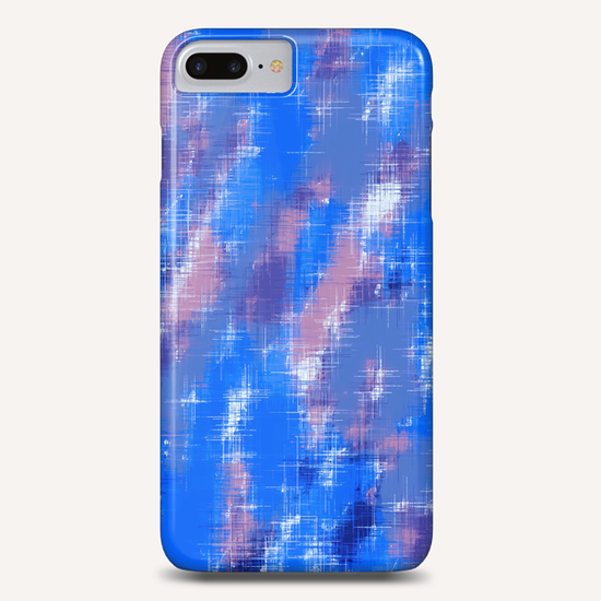 painting texture abstract background in blue pink Phone Case by Timmy333