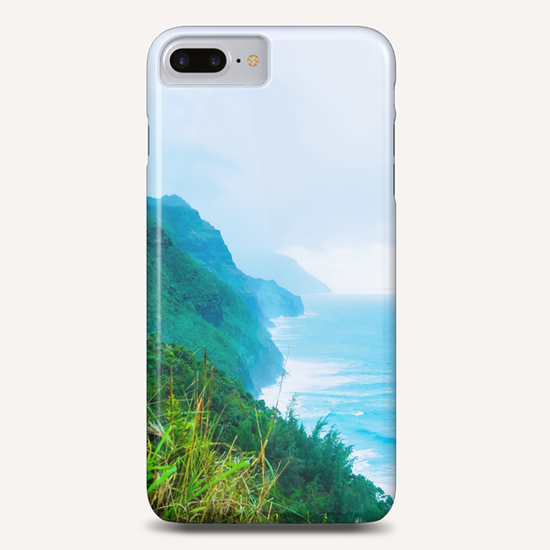 green mountain and ocean view at Kauai, Hawaii, USA Phone Case by Timmy333