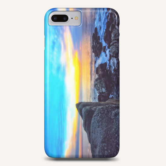 ocean sunset view with beautiful blue cloudy sky Phone Case by Timmy333