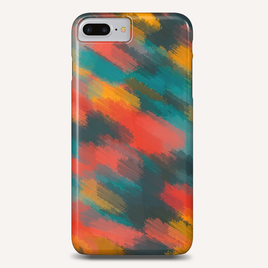 green orange and red painting texture abstract background Phone Case by Timmy333