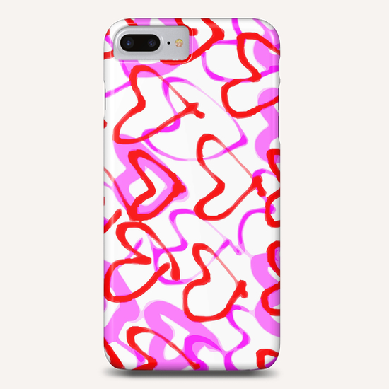 heart shape in red and pink Phone Case by Timmy333