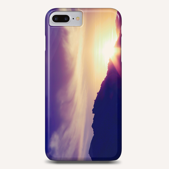 sunset over the mountain with beautiful cloudy sky Phone Case by Timmy333