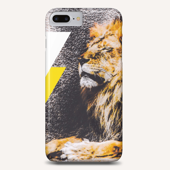 lion with white and yellow triangle  Phone Case by Timmy333