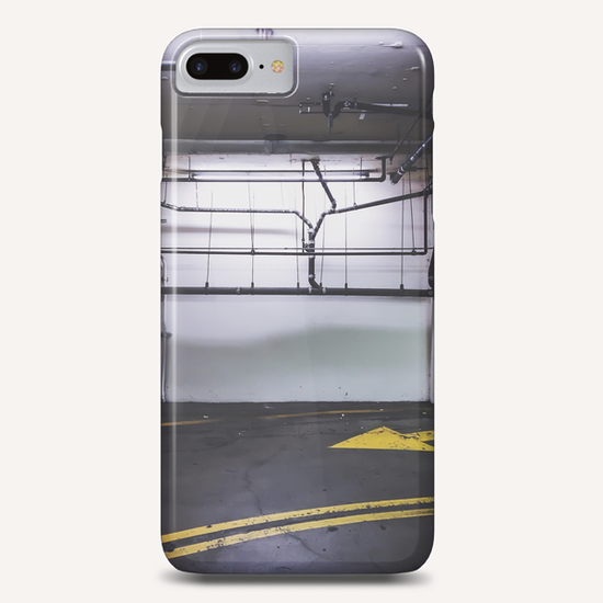 parking lot with the yellow arrow and tubes Phone Case by Timmy333