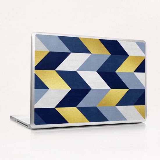 Geometric and golden chevron Laptop & iPad Skin by Vitor Costa