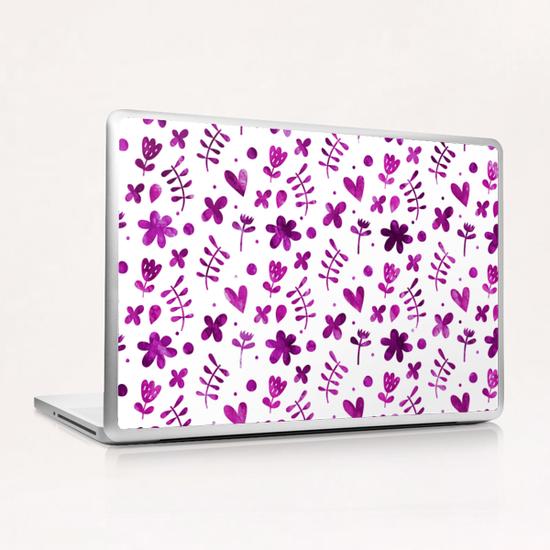 LOVELY FLORAL PATTERN Laptop & iPad Skin by Amir Faysal