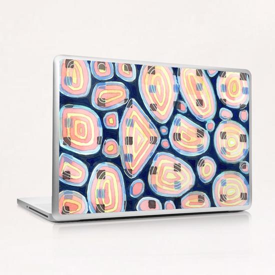 . Woven Squares and Round Shapes Pattern  Laptop & iPad Skin by Heidi Capitaine