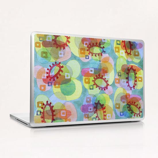 Lovely Pattern with Red Rings  Laptop & iPad Skin by Heidi Capitaine