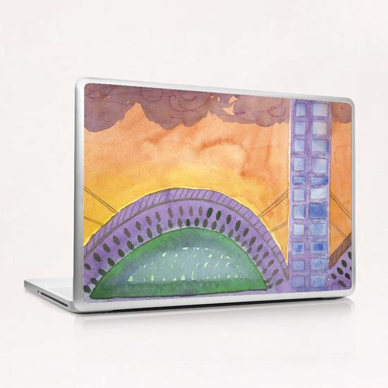 Bridge at Sunset Laptop & iPad Skin by Heidi Capitaine