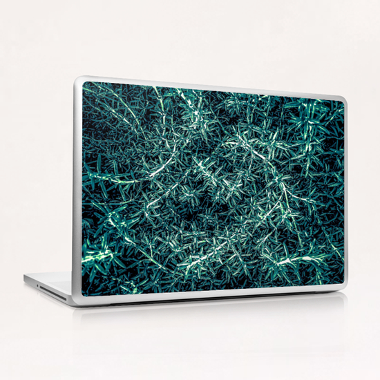 closeup green plant texture abstract Laptop & iPad Skin by Timmy333