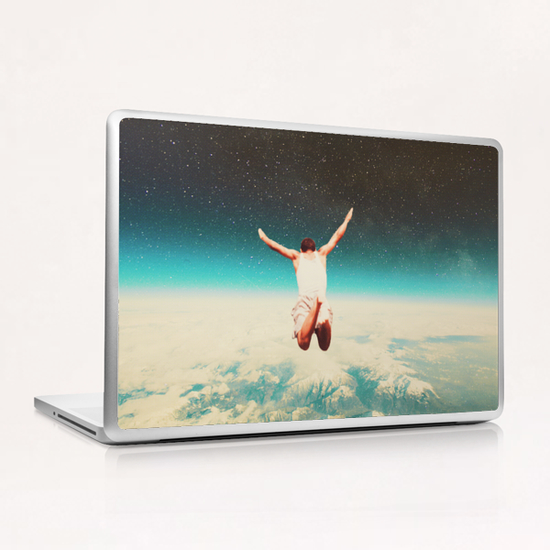 Falling With A Hidden Smile Laptop & iPad Skin by Frank Moth