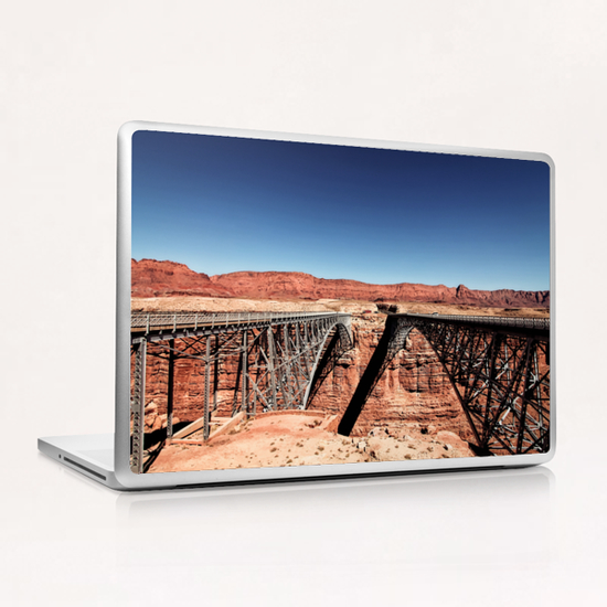 bridge in the desert at Utah, USA Laptop & iPad Skin by Timmy333