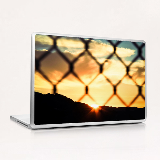 sunset with cloudy sky Laptop & iPad Skin by Timmy333