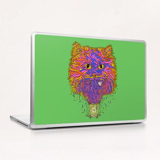 Recycle cat Laptop & iPad Skin by Tummeow