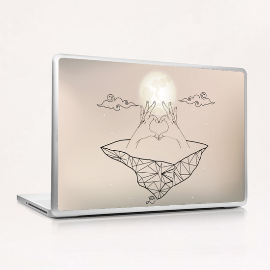 Heart in Hands Laptop & iPad Skin by Lenny Lima