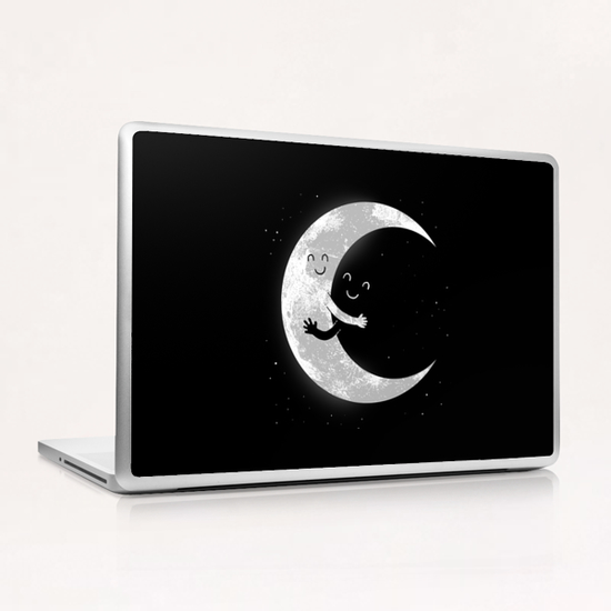 Moon Hug Laptop & iPad Skin by carbine