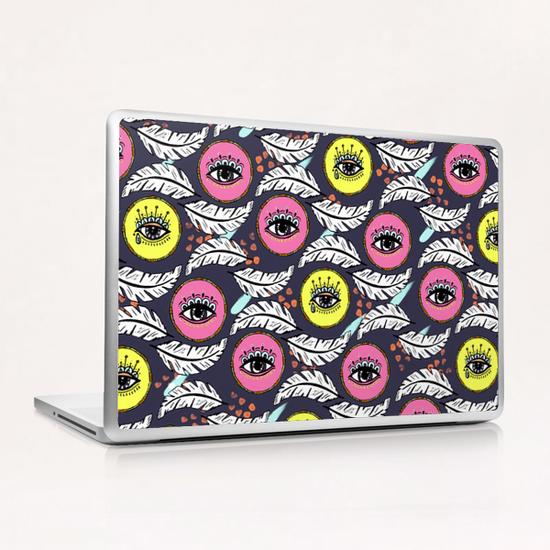 Pattern Boho eyes Laptop & iPad Skin by mmartabc