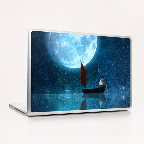 The Moon And Me Laptop & iPad Skin by DVerissimo