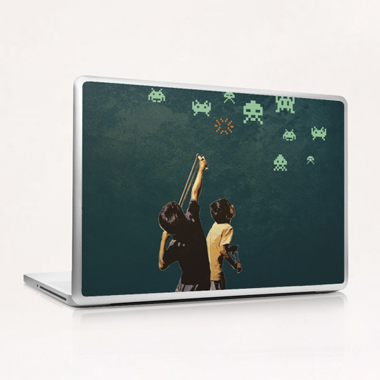 Invaders! Laptop & iPad Skin by tzigone