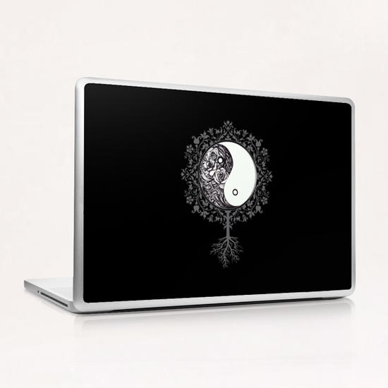 Yin floral yang Laptop & iPad Skin by daniac