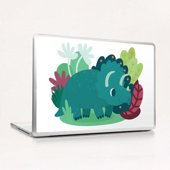 Triceratops Laptop & iPad Skin by Claire Jayne Stamper