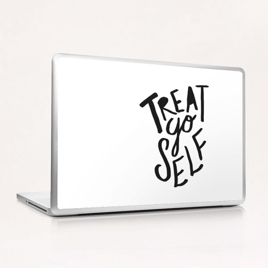 Treat Yo Self Laptop & iPad Skin by Leah Flores