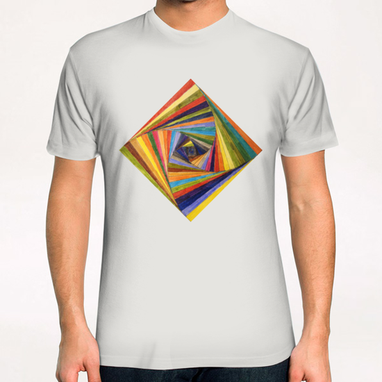 Rainbow Square T-Shirt by Vic Storia