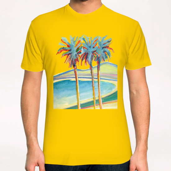 Palm Tree on the French Riviera T-Shirt by Georgio Fabrello