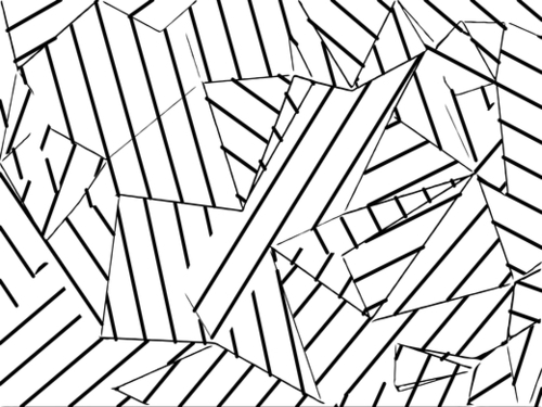 geometric line abstract pattern abstract background in black and white Mural by Timmy333