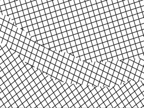 geometric square shape pattern abstract background in black and white Mural by Timmy333