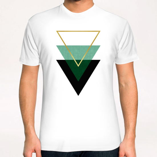 Geometric and golden art I T-Shirt by Vitor Costa