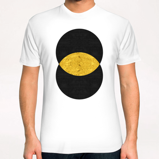 Geometric and golden art II T-Shirt by Vitor Costa