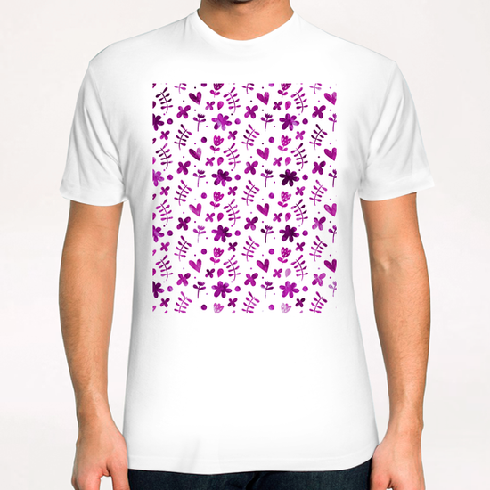 LOVELY FLORAL PATTERN T-Shirt by Amir Faysal