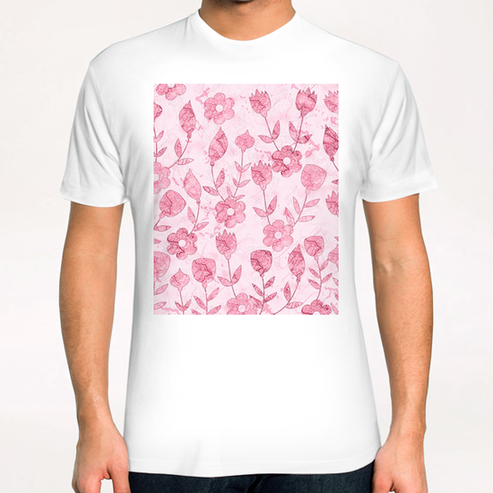 Watercolor Floral T-Shirt by Amir Faysal