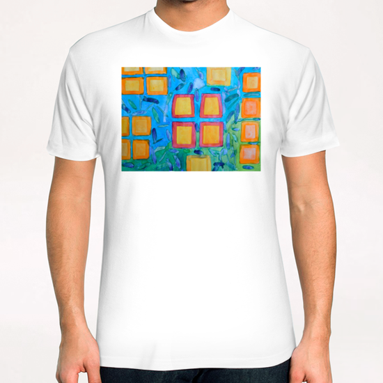 Lanterns under Water T-Shirt by Heidi Capitaine