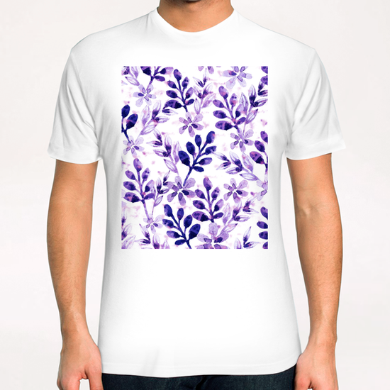 Watercolor Floral X 0.3 T-Shirt by Amir Faysal