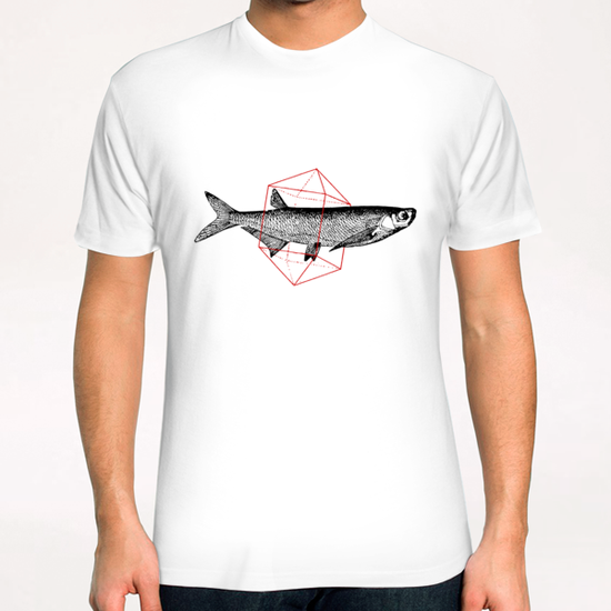 Fish In Geometrics II T-Shirt by Florent Bodart - Speakerine