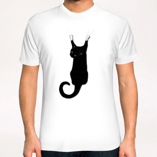 Hang Cat T-Shirt by Tummeow