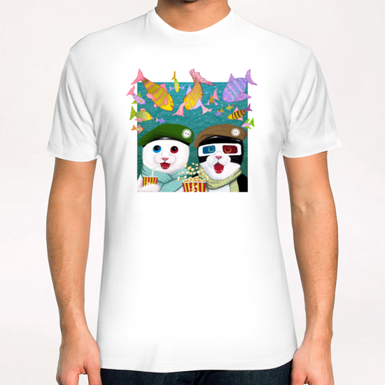 3D cats T-Shirt by Tummeow